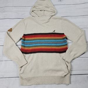 Staple Pidgeon Brand Knit Hoodie Small Aztec